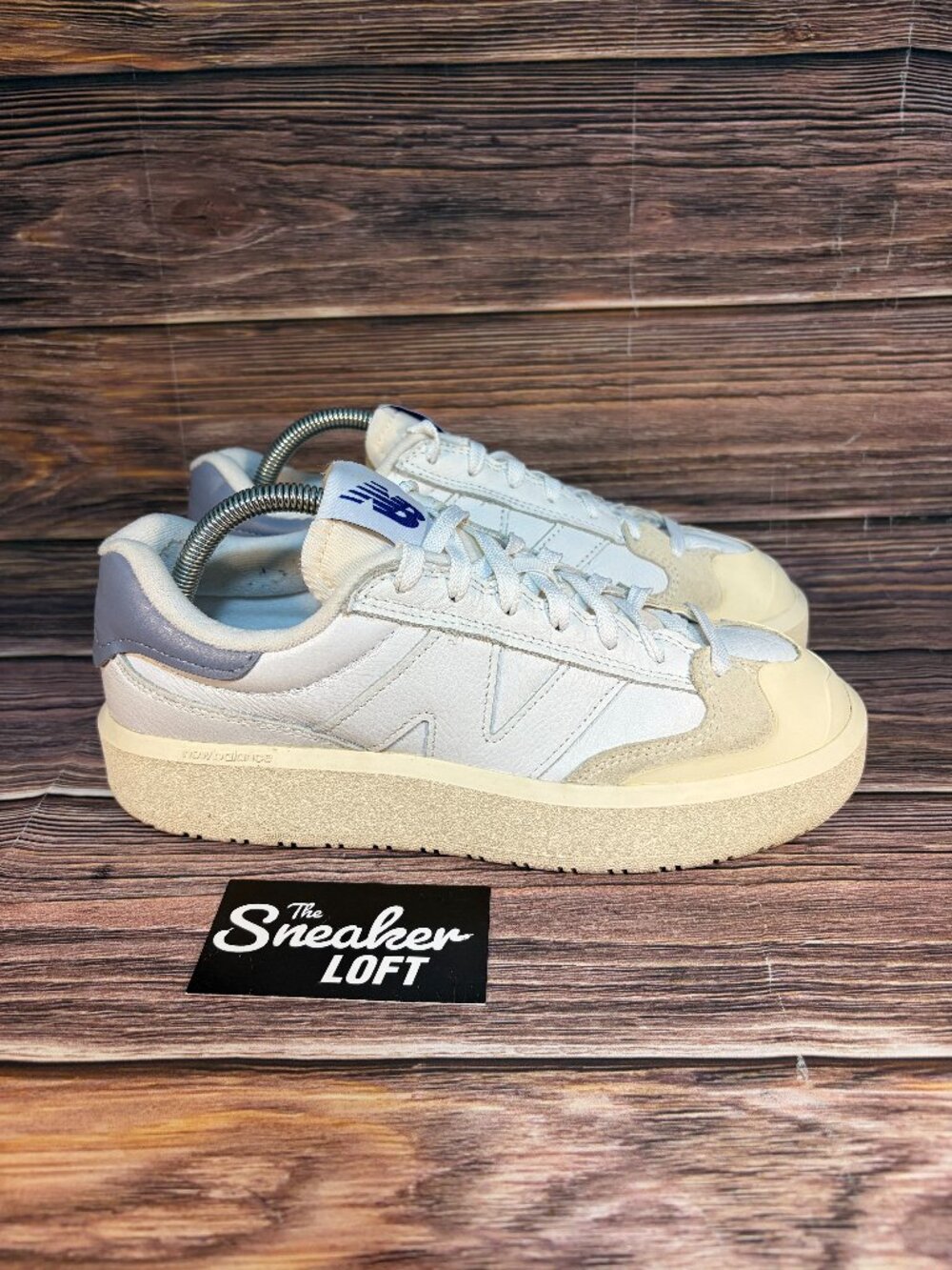 New Balance CT302 White Reflection Men's Leather Lace Up Platform Shoes Size 8.5